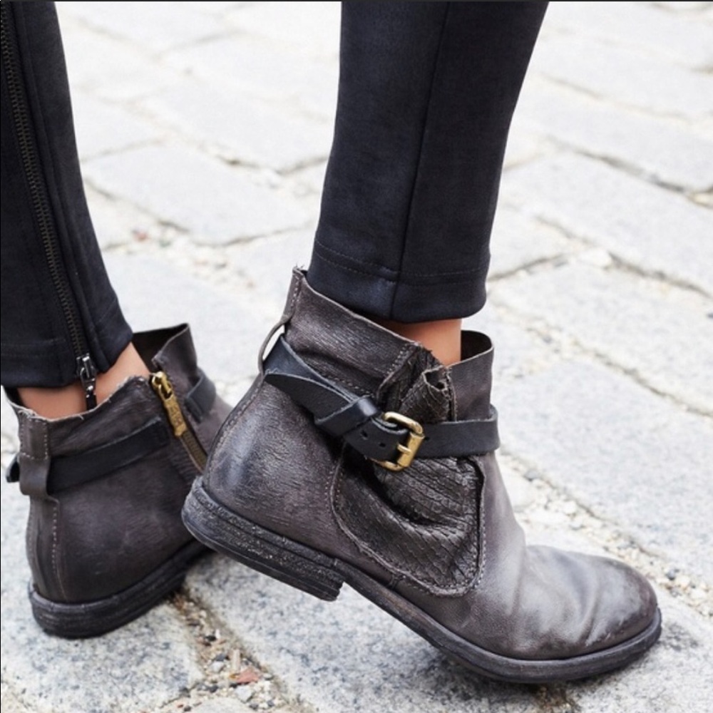 Free People Imperial Distressed Ankle Boots